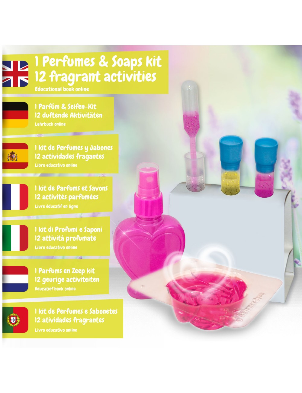Joc Educativ de Fabricat Parfum și Sapun pentru Copii 6 Ani+ | 12 Experimente